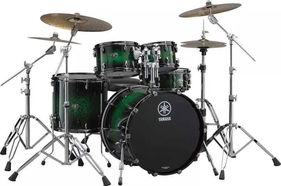 Live Custom Oak 5 Piece Drum Kit - Emerald Shadow Sunburst